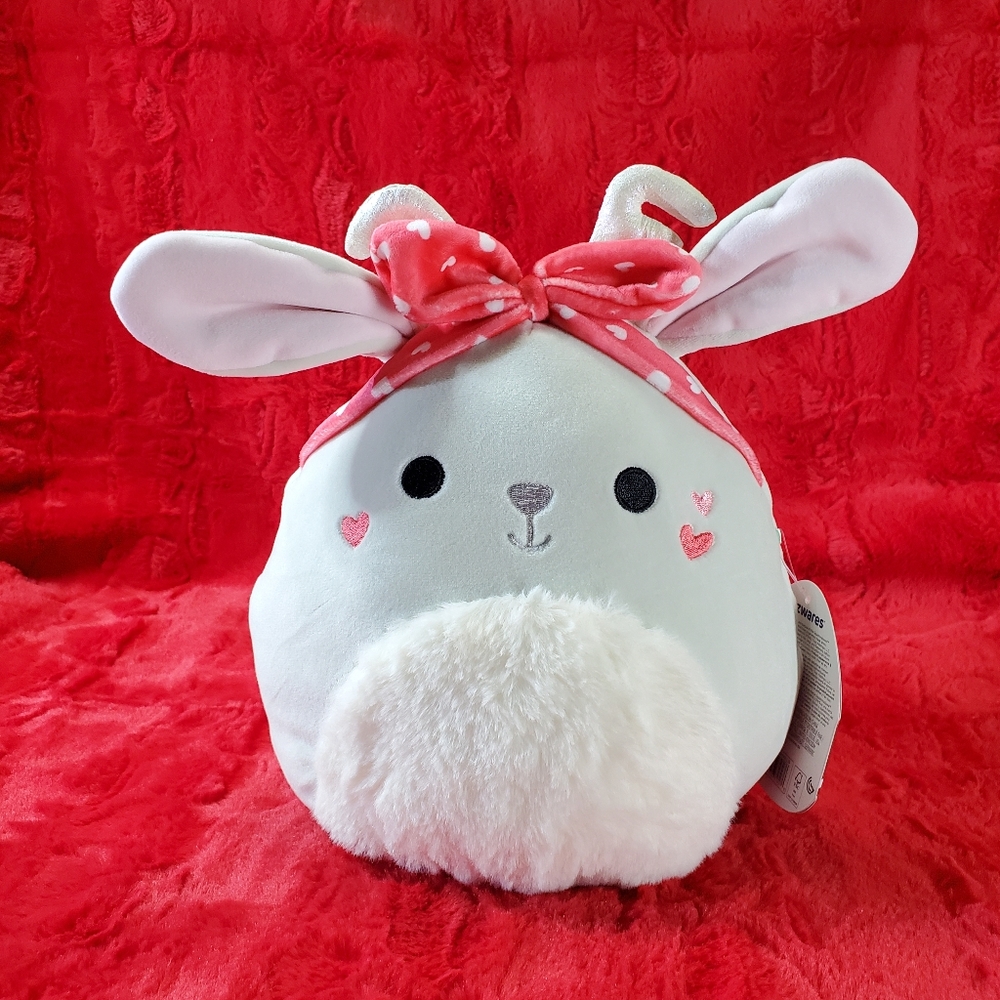 Coralie Valentines Day 2025 Squishmallows 8 Inch BNWT Jackalope wi/ Heart Cheeks